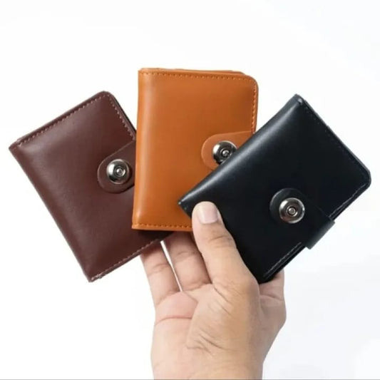Mini Wallet Plus Card Holder With Magnetic Button